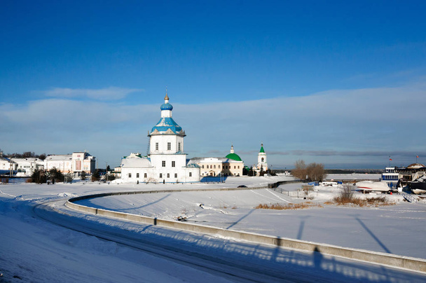 Church of the assumption and the historical development of Cheboksary, Republic of Chuvashia, Russia. - Photo, Image