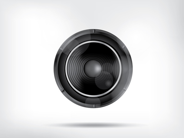 Music background with subwoofer - Vettoriali, immagini