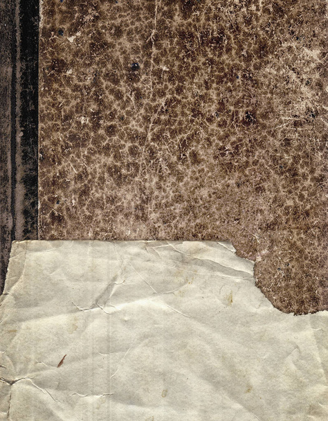 Fond vintage avec papier rétro vieilli sur la couverture de vieux livre
 - Photo, image