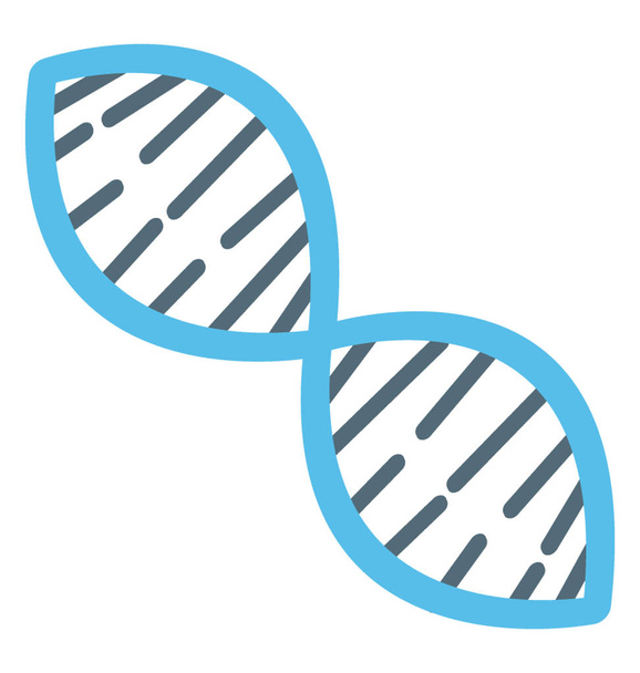 DNA iplikçik tasarım simgesi, genetik kavramı - Vektör, Görsel