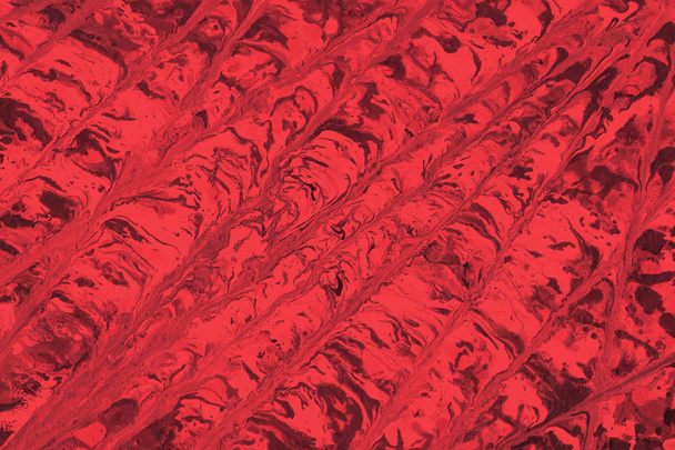 Vörös festékkel textúra, absztrakt háttér - Fotó, kép