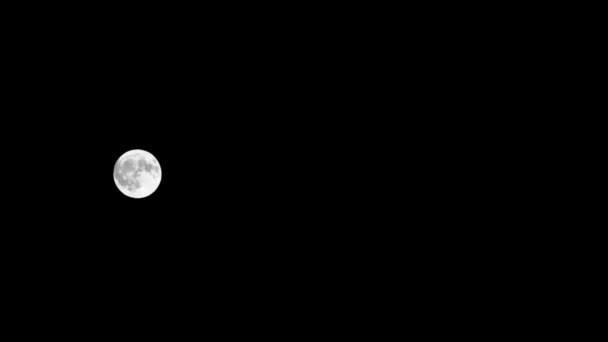 idő telik el. éjszaka, a Hold a mozgó - Felvétel, videó