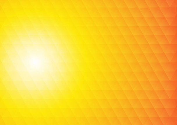 Vector: Abstract vierkantjes op oranje gele achtergrond - Vector, afbeelding