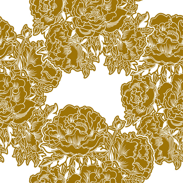 floral seamless pattern, vector illustration - Vecteur, image