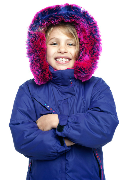 Cute girl winter portrait - Foto, imagen