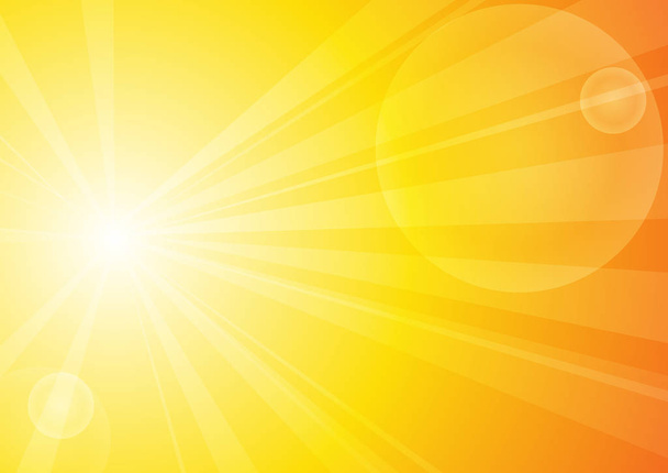 ベクトル: 抽象的なイエローのストライプ太陽の輝き - ベクター画像