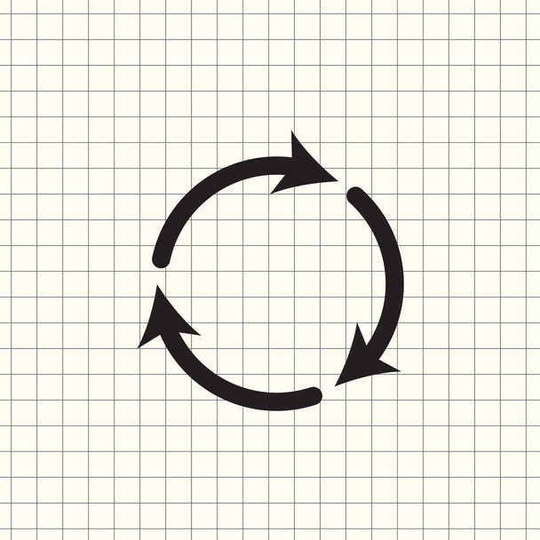 Undo Arrow Icon, Motion icon. Back arrow icon. Arrow button. - Vector, Image