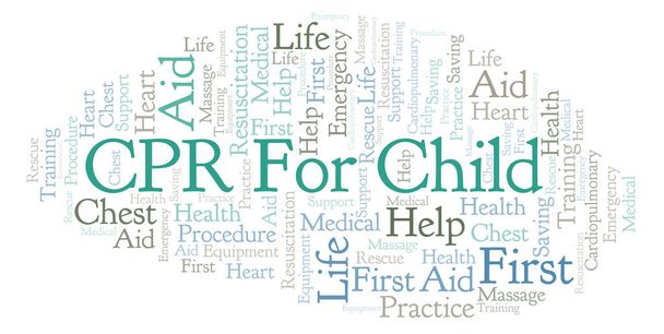 CPR para nube de palabras infantil, hecha solo con texto
 - Foto, Imagen