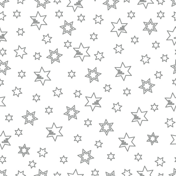 Seamless pattern with stars. Christmas and New Year 2019 background. Design for packaging paper, fabric and other print. - ベクター画像