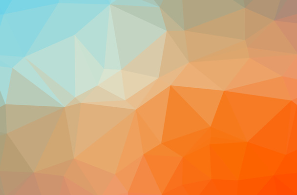 Illustration de fond multicolore élégant polygonal orange
 - Photo, image