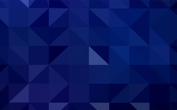 Dark BLUE vector shining triangular backdrop. Colorful illustration in polygonal style with gradient. A completely new design for your leaflet. - Διάνυσμα, εικόνα