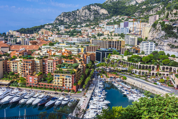 Vue sur la ville de Monaco Côte d'Azur. - Photo, image