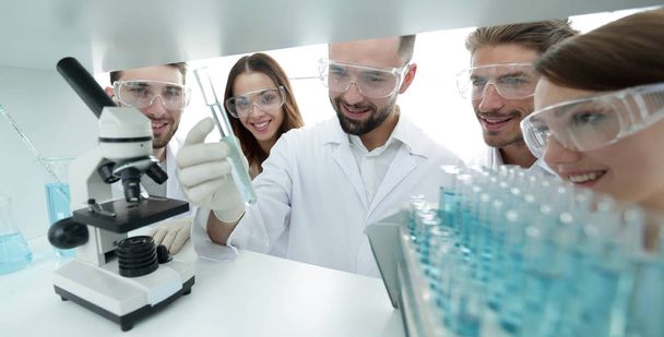 group of pharmacists working in the laboratory. - Foto, Bild