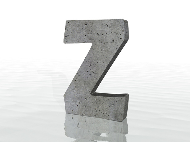3D render of the text Z - Photo, Image