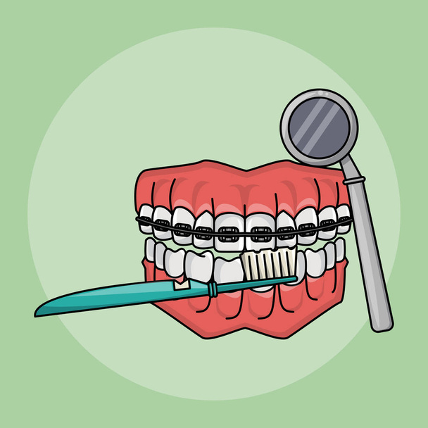 Conceito de Assistência Odontológica
 - Vetor, Imagem
