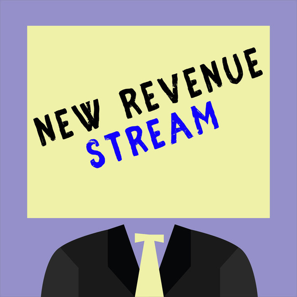 Почерк написания текста New Revenue Stream. Концепция, означающая дополнительный улучшенный источник доходов
 - Фото, изображение