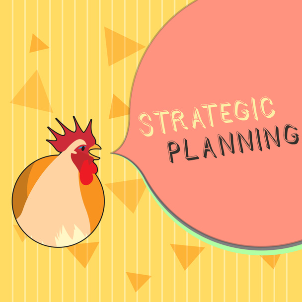 Texte manuscrit Planification stratégique. Signification du concept Activité de gestion organisationnelle Priorités opérationnelles
 - Photo, image