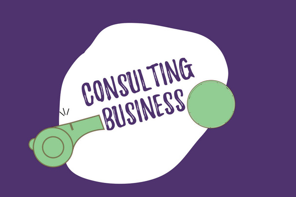 Nota escrita que muestra Consulting Business. Foto de negocios mostrando Consultoría Expertos dan Asesoramiento Profesional
. - Foto, Imagen
