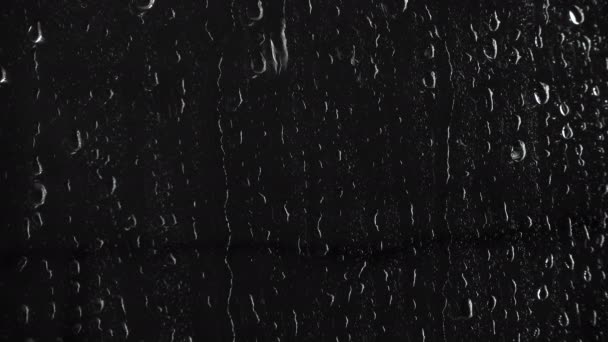 Υφή του σταγόνες σε μαύρο φόντο, 4k - Πλάνα, βίντεο