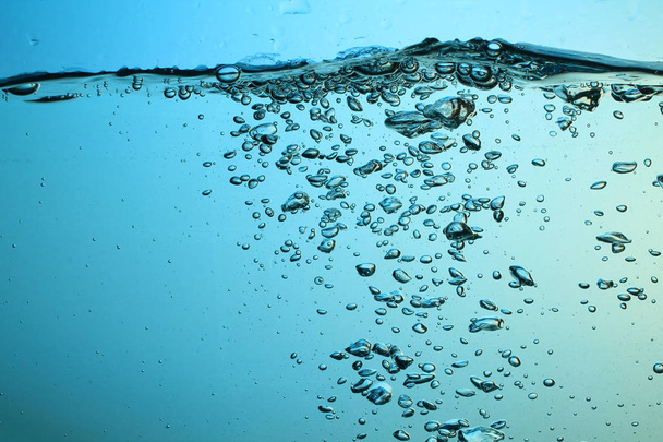 Süßwasser mit Blasen Textur Hintergrund - Foto, Bild