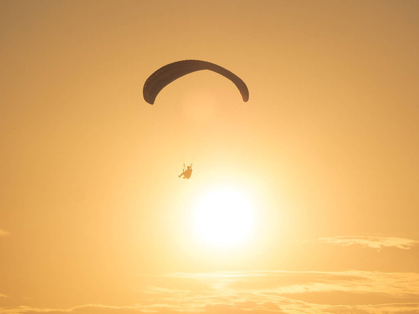 Paragliding at the mountain voloshin at the koktebel crimea - Photo, Image