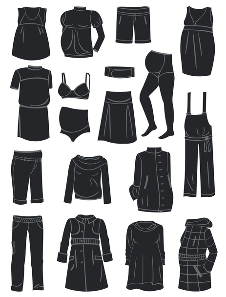 Одежда для беременных
 - Вектор,изображение