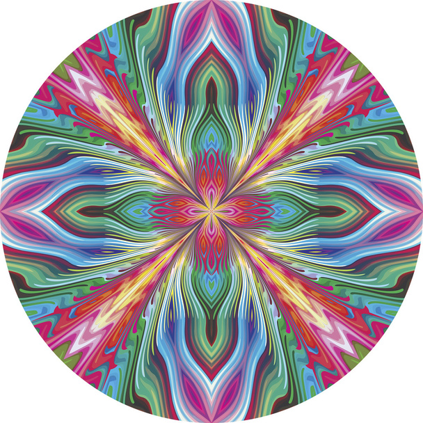 ronde lotus vector patroon - Vector, afbeelding