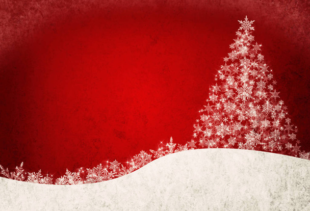 Red christmas abstract background - Photo, Image