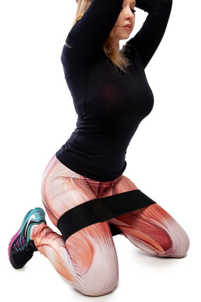 Fitness gom, elastische banden voor fitness - Foto, afbeelding