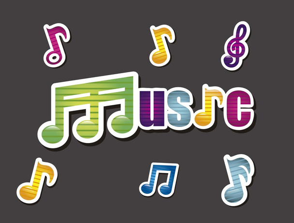 Музыкальные иконы - Вектор,изображение