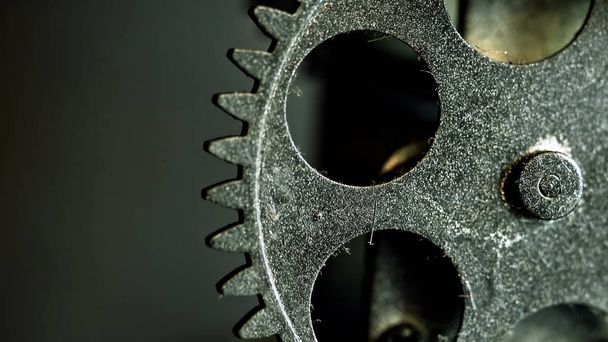 Koła zębate zegar retro Rusty mechanik - Zdjęcie, obraz