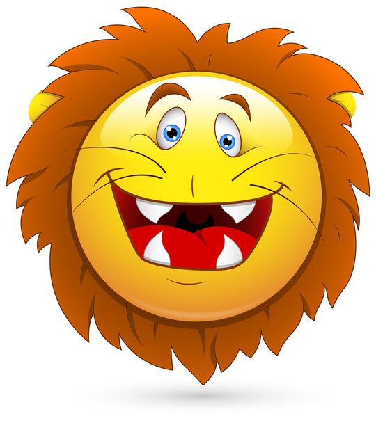 Smiley Vector Illustration - Lion Head - Vector, Image