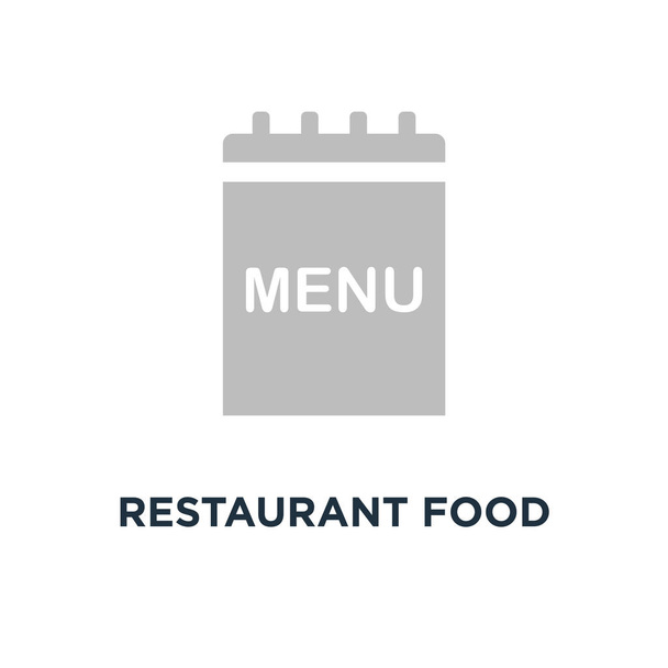 restaurant food menu, brochure template icon. lunch or dinner menu concept symbol design, vector illustration - ベクター画像