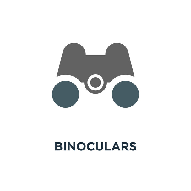binoculares icono. concepto de visión. encontrar diseño de símbolo de concepto, ilustración vectorial
 - Vector, imagen