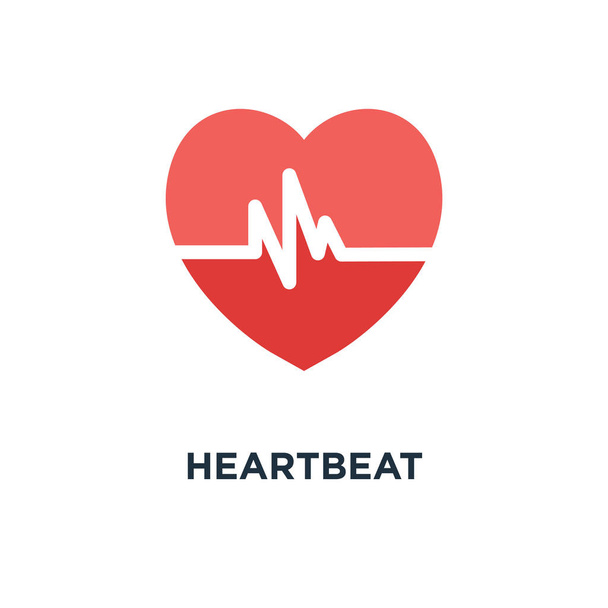 ikona serca. symbol zdrowia monitora koncepcja, ilustracji wektorowych opieki zdrowotnej - Wektor, obraz