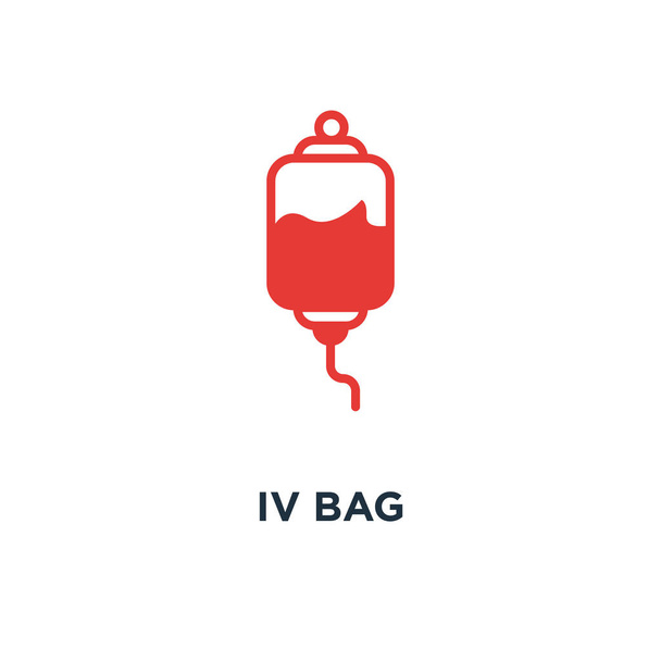 Значок iv bag. Дизайн символа концепции сумки, векторная иллюстрация
 - Вектор,изображение