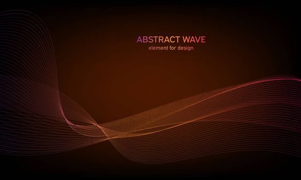 Abstrakti aalto elementti suunnitteluun. Digitaalinen taajuuskorjain. Tyylitelty linja taiteen tausta. Värikäs kiiltävä aalto linjat luotu sekoitus työkalu. Kaareva aaltoileva viiva, sileä raita
 - Vektori, kuva
