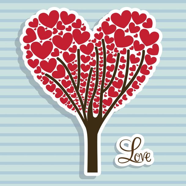 Δέντρο αγάπης - Διάνυσμα, εικόνα
