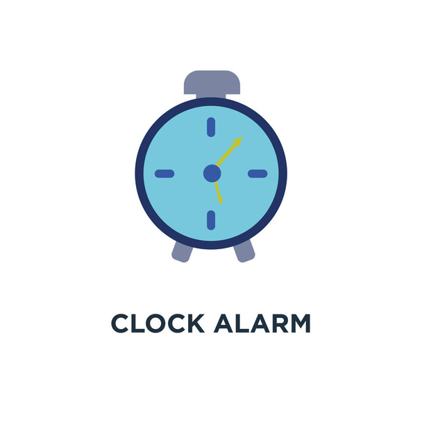 clock alarm icon. time, hour watch concept symbol design, vector illustration - Vektor, Bild