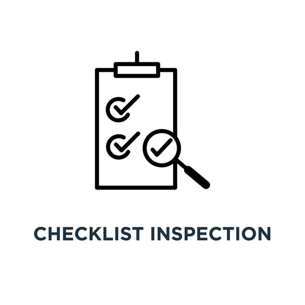 checklist inspection icon. checklist inspection concept symbol design, vector illustration - Vector, Image