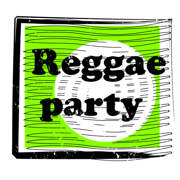 sello de fiesta reggae
 - Foto, Imagen