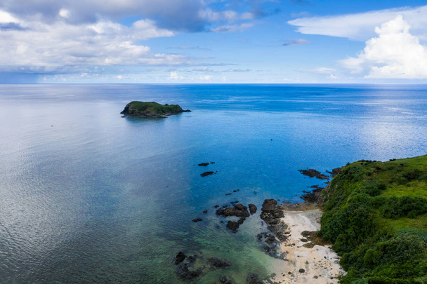 Aerial view of Tropical lagoon of Ishigaki island of Okinawa - Photo, Image