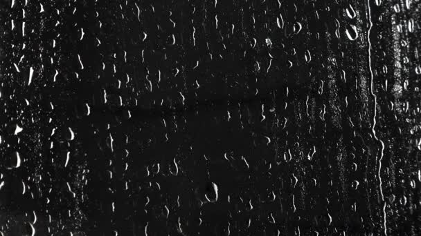 Texture des gouttes d'eau sur verre noir
 - Séquence, vidéo