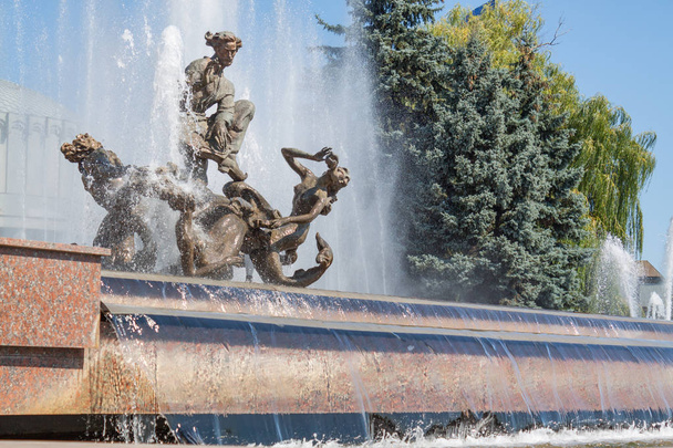 Fountain of Sadko in the city of Sumy in the summer. - Photo, Image
