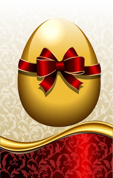 Golden Easter letter - Vetor, Imagem