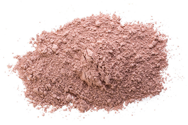 Pile of  pink  cosmetic clay isolated on white background - Photo, Image
