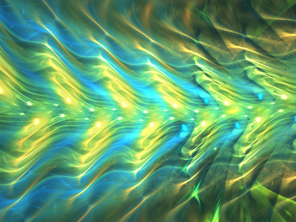 blue abstract fractal background 3d rendering - Photo, Image