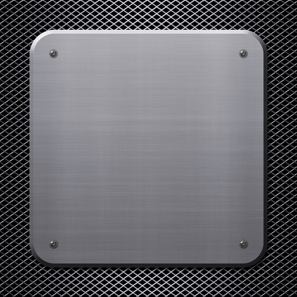 Metal plate with rivets - Photo, image