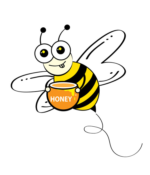 včely a med hřeben - Vektor, obrázek