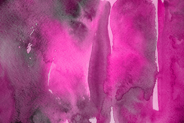 rózsaszín akvarell festék a papír absztrakt háttér - Fotó, kép